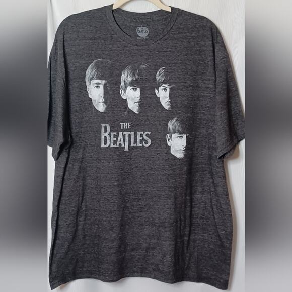 THE BEATLES Gray Crew Neck Short Sleeve T-Shirt. Size 2X - Picture 3 of 9